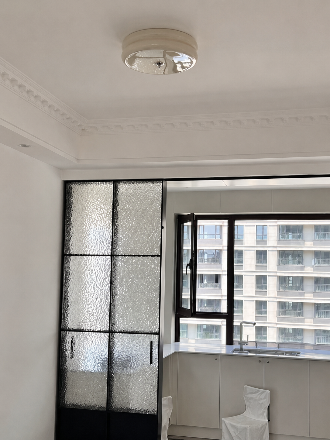 Nora | French Cream Halo Ceiling Light