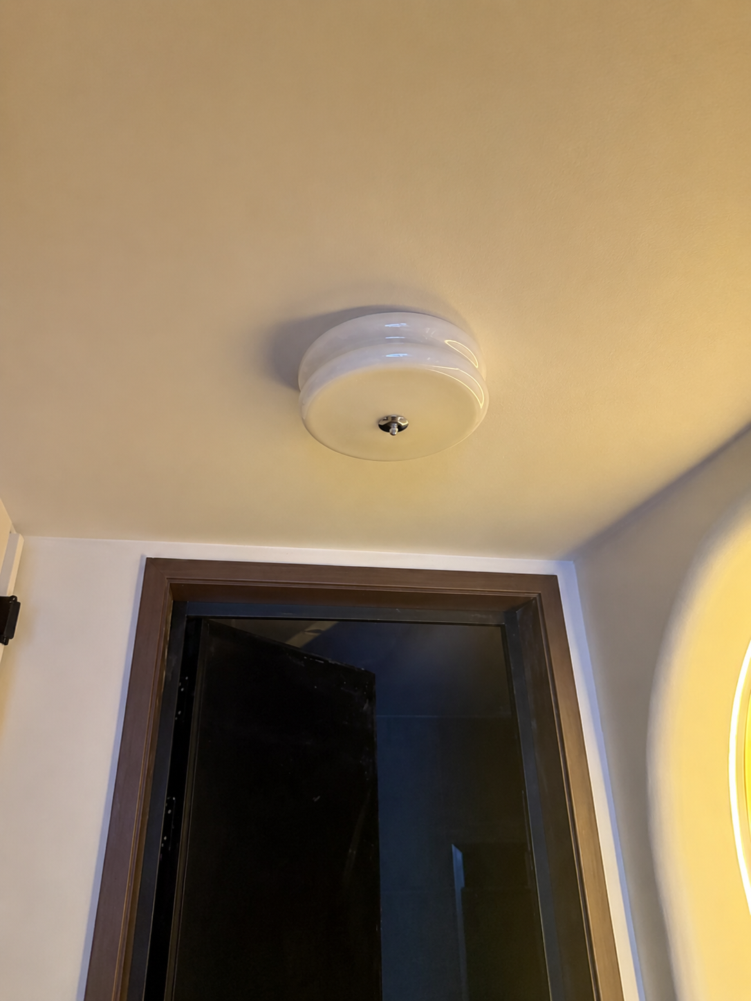 Nora | French Cream Halo Ceiling Light