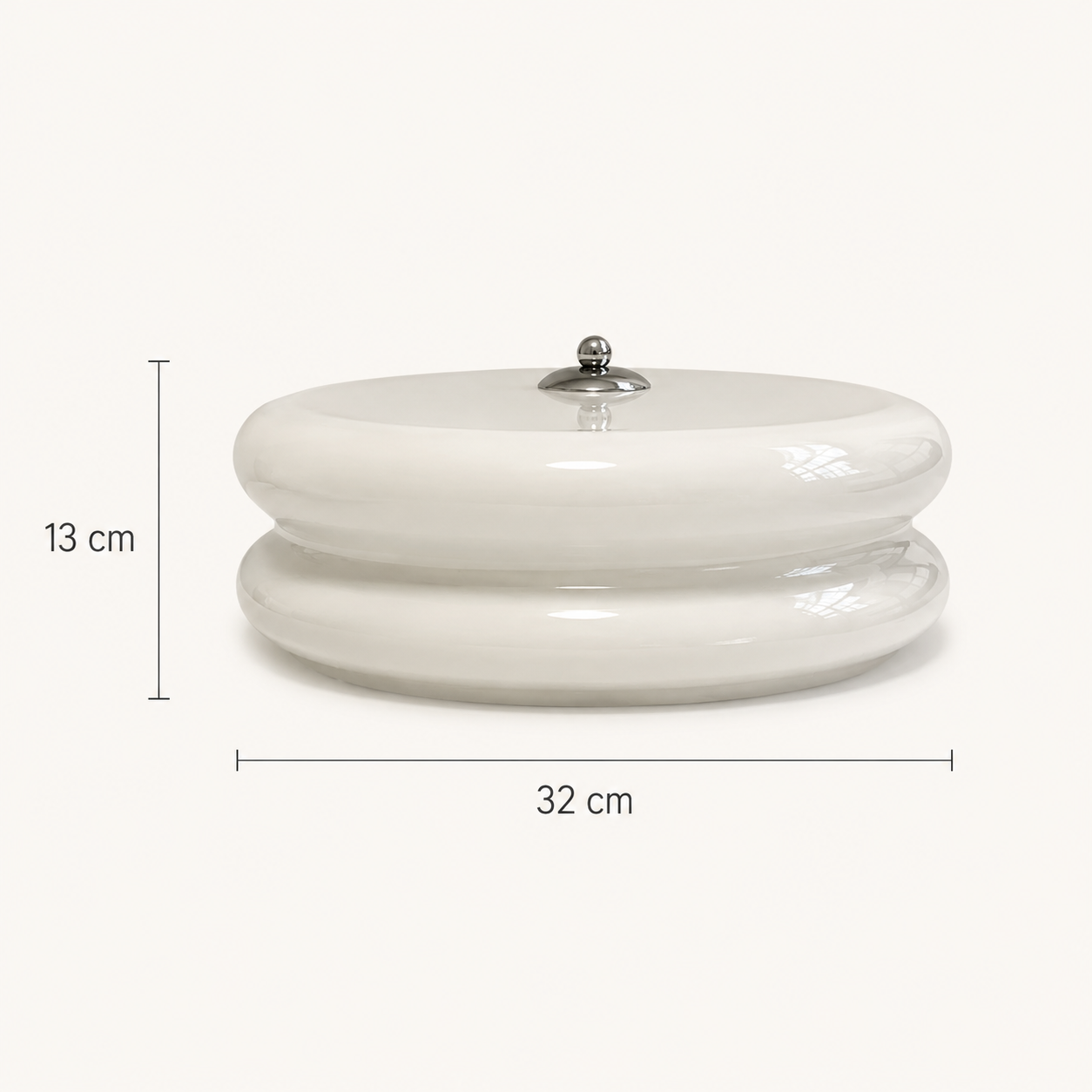Nora | French Cream Halo Ceiling Light