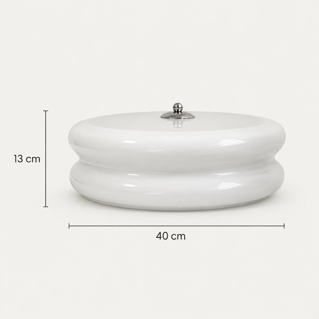 Nora | French Cream Halo Ceiling Light