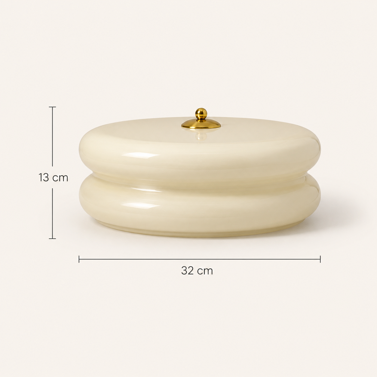 Nora | French Cream Halo Ceiling Light