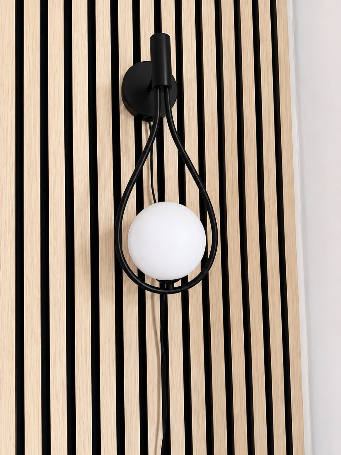 Luna |Drop Glass Ball LED Wall Sconce