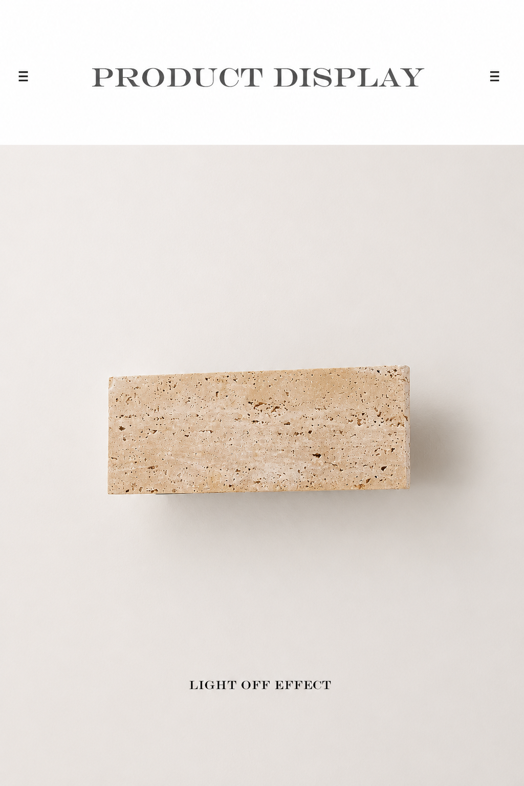 Solara | Stone Wall Light