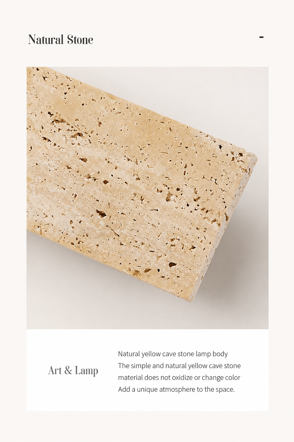 Solara | Stone Wall Light