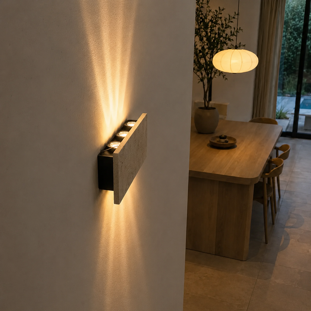 Solara | Stone Wall Light