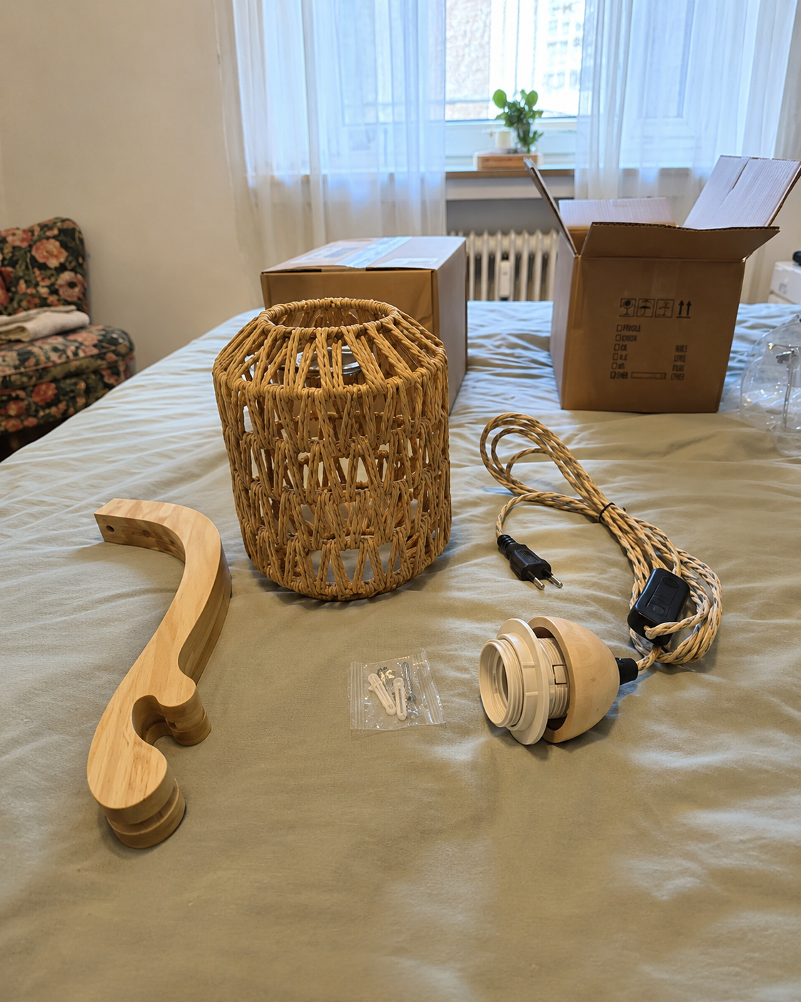 Nori | Woven Rattan Wall Lantern