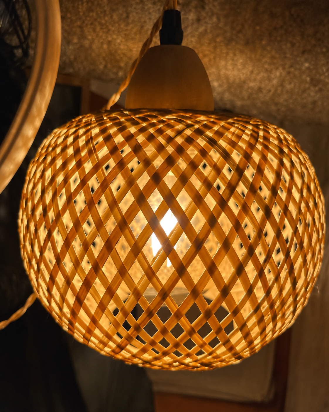 Nori | Woven Rattan Wall Lantern