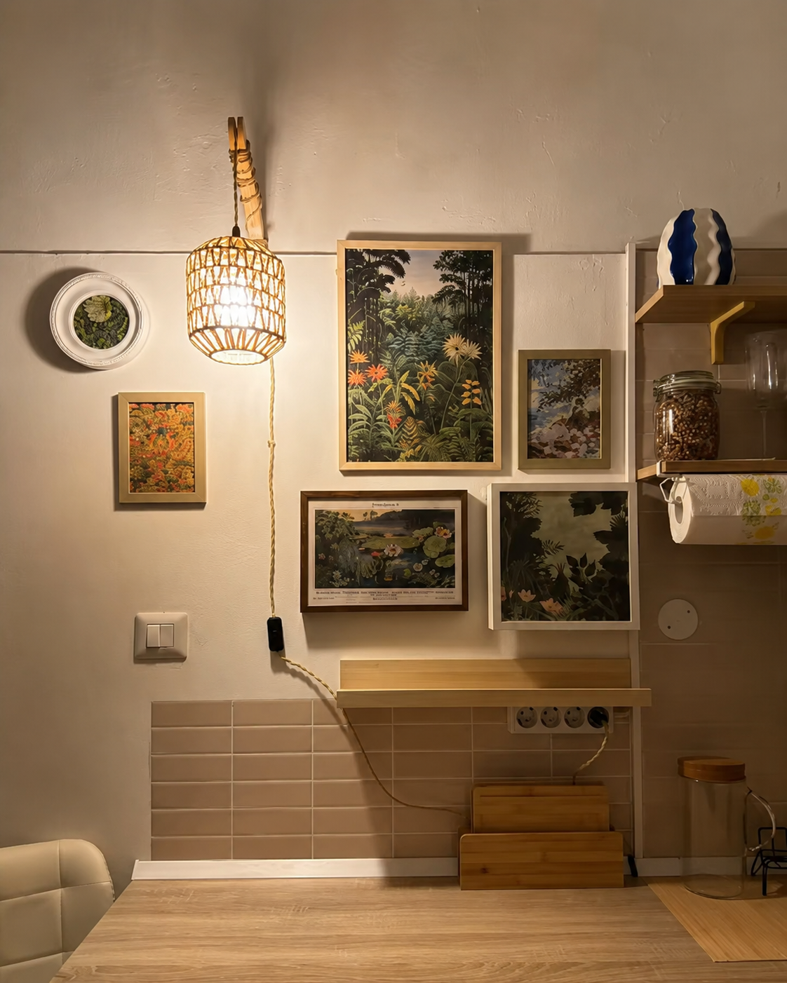 Nori | Woven Rattan Wall Lantern