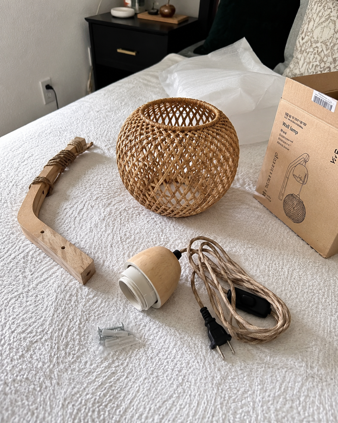 Nori | Woven Rattan Wall Lantern