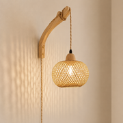 Nori | Woven Rattan Wall Lantern
