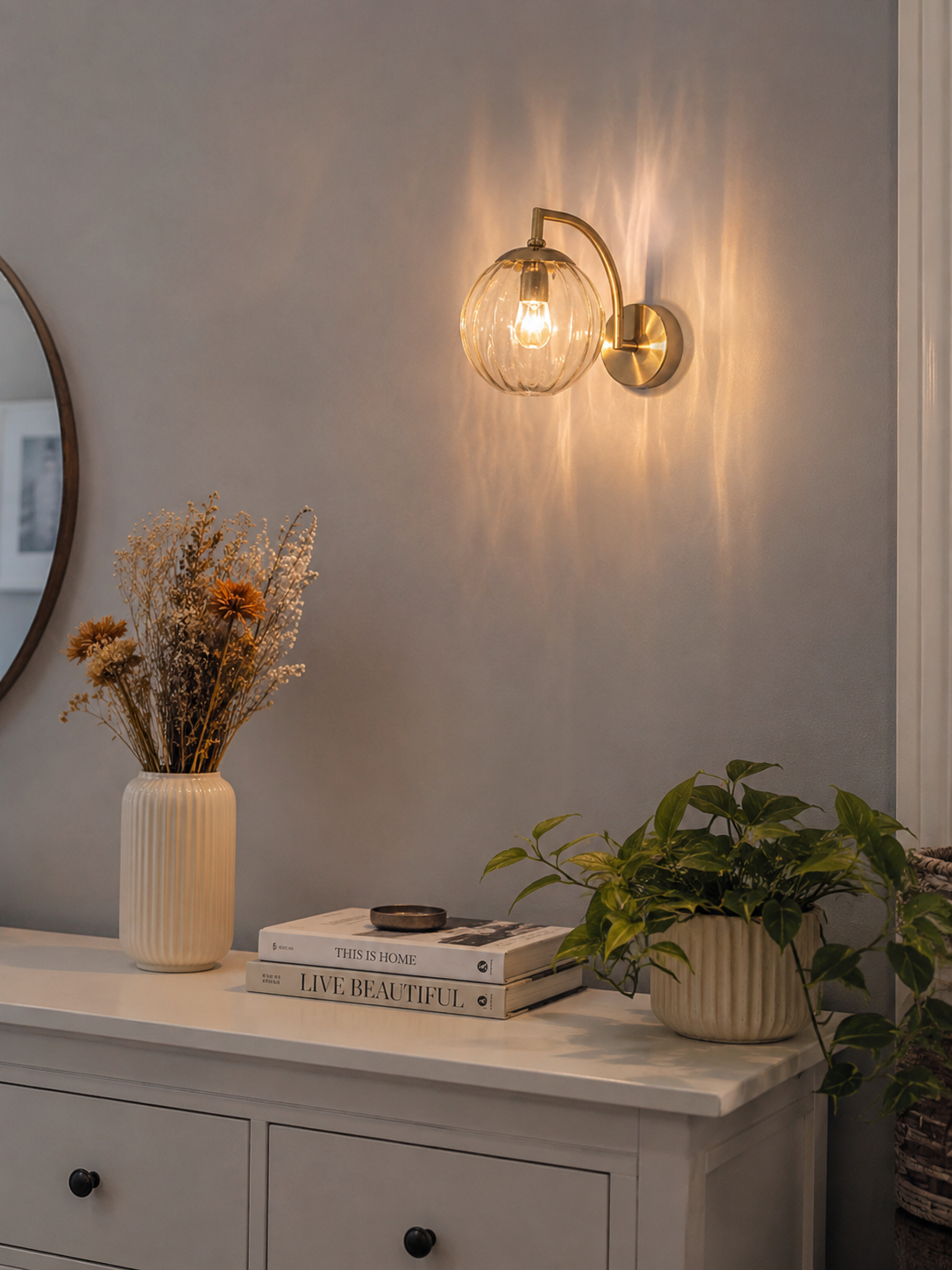 Amelia | Glass Wall Sconce