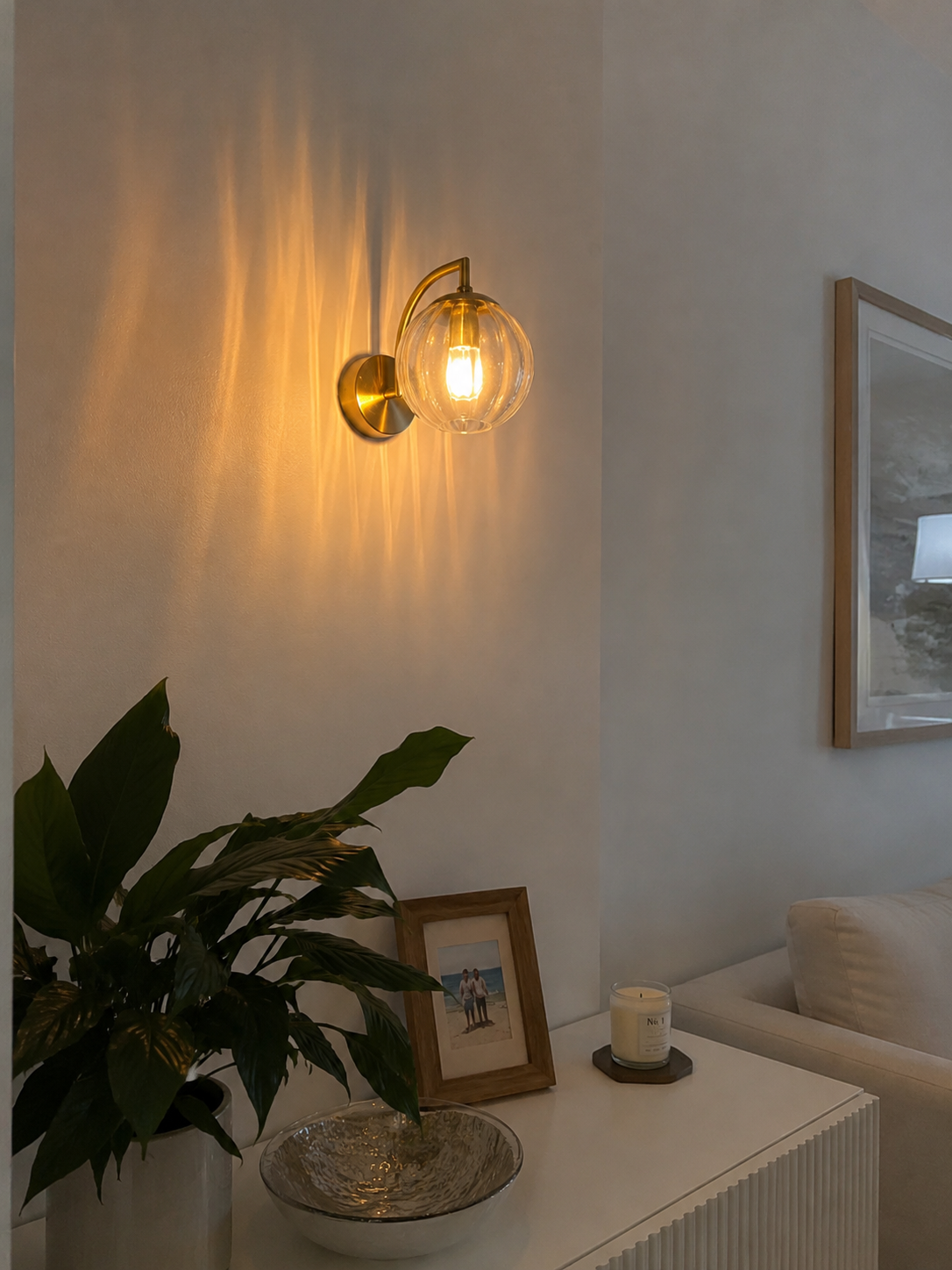 Amelia | Glass Wall Sconce