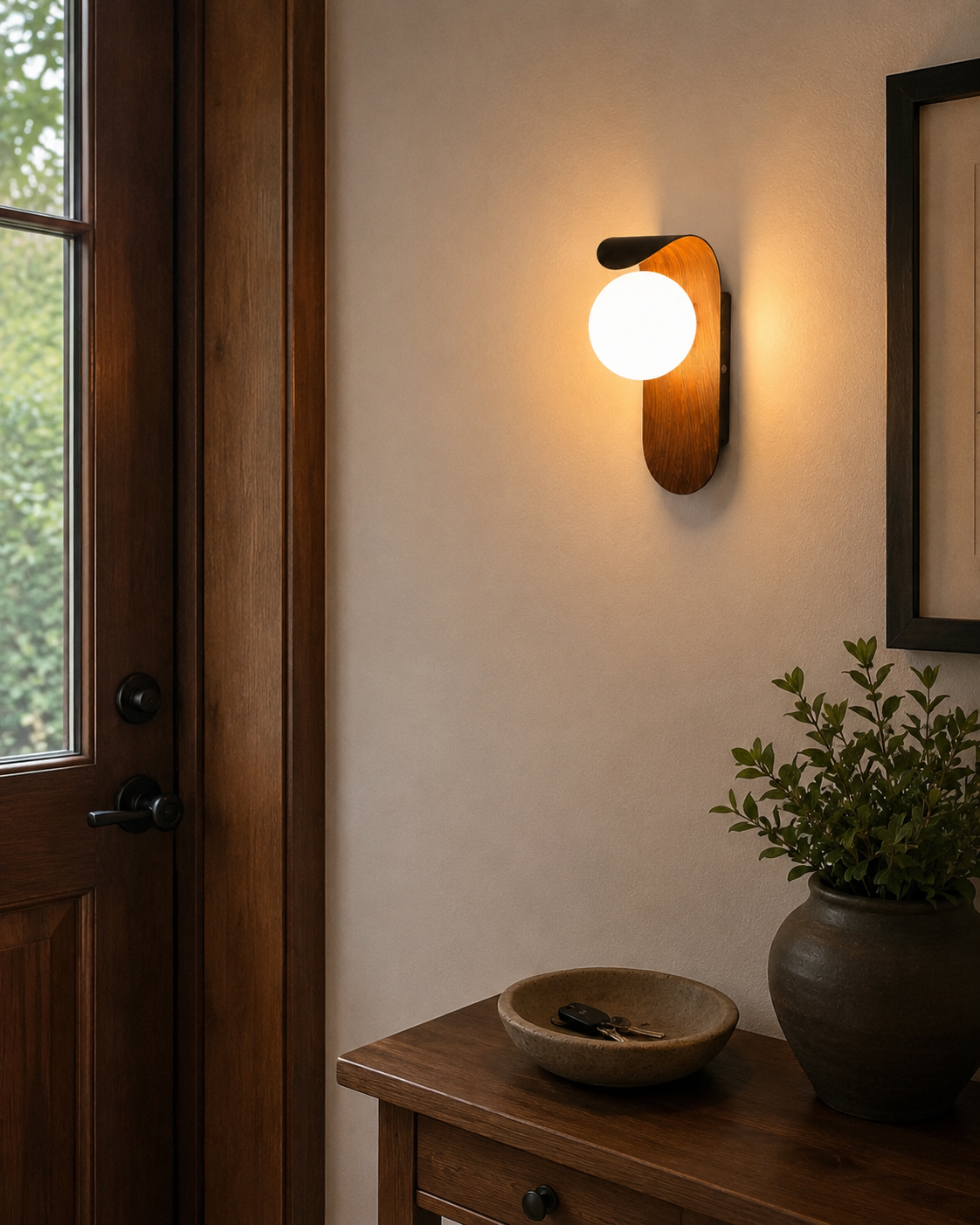 Koda | Japanese Wood Wall Sconce