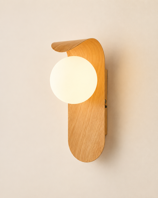 Koda | Japanese Wood Wall Sconce