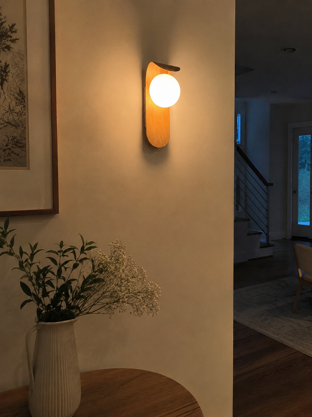 Koda | Japanese Wood Wall Sconce