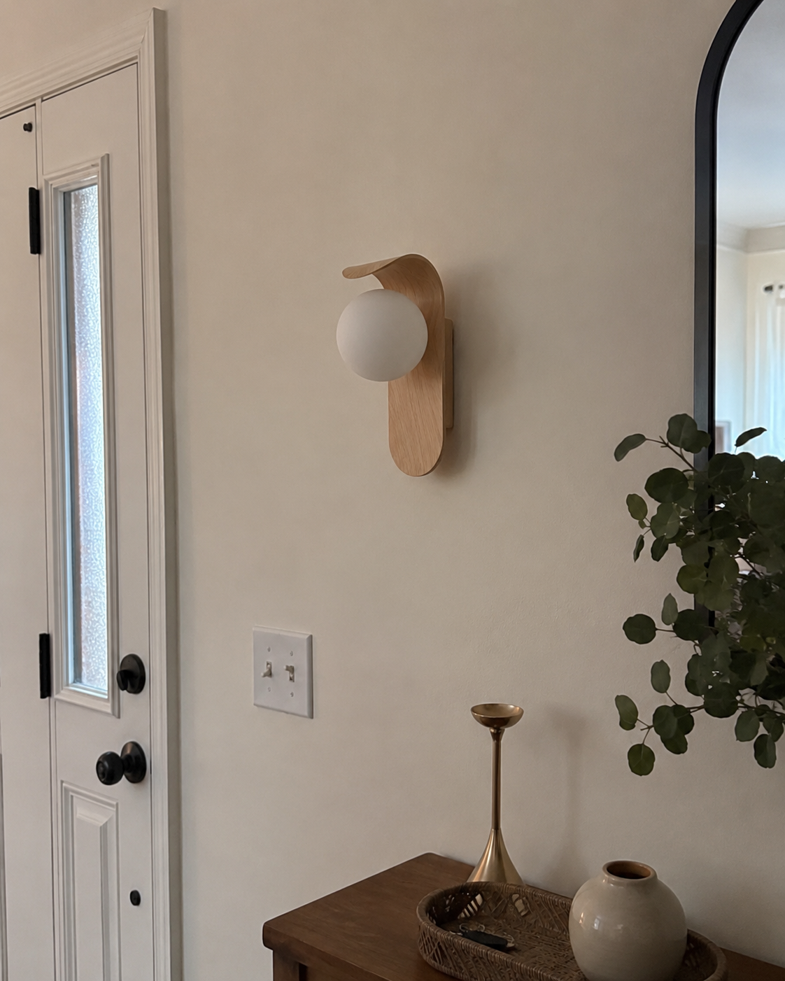 Koda | Japanese Wood Wall Sconce