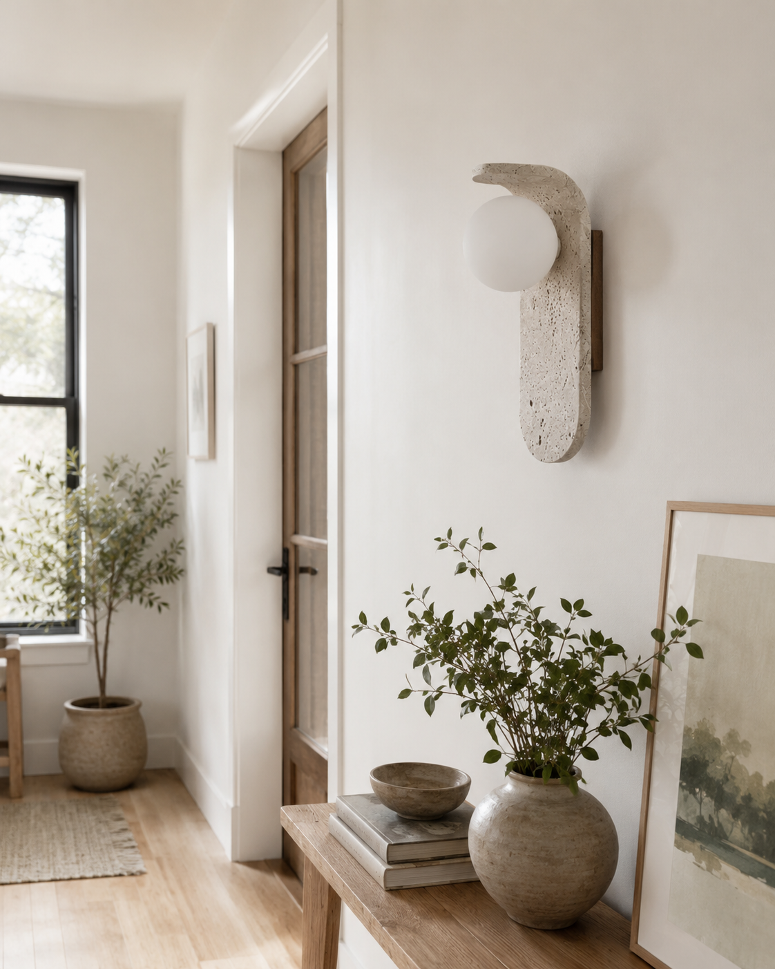 Sona | Travertine Wall Sconce