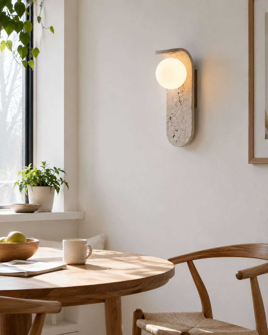 Sona | Travertine Wall Sconce