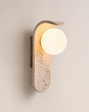 Sona | Travertine Wall Sconce