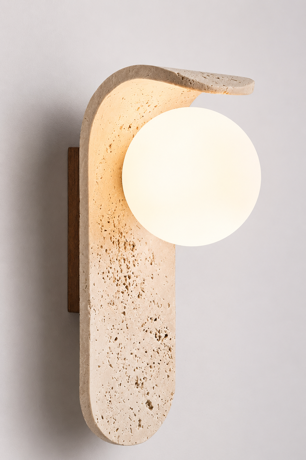 Sona | Travertine Wall Sconce