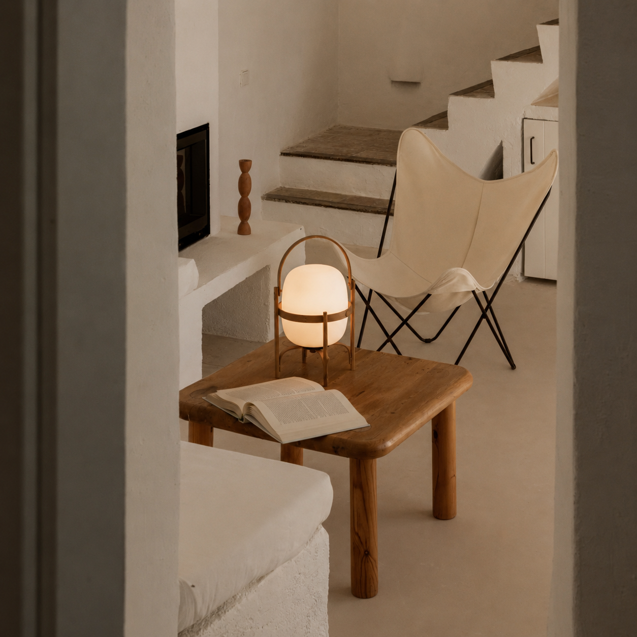 Obi | Japanese Basket Glass Table Lamp