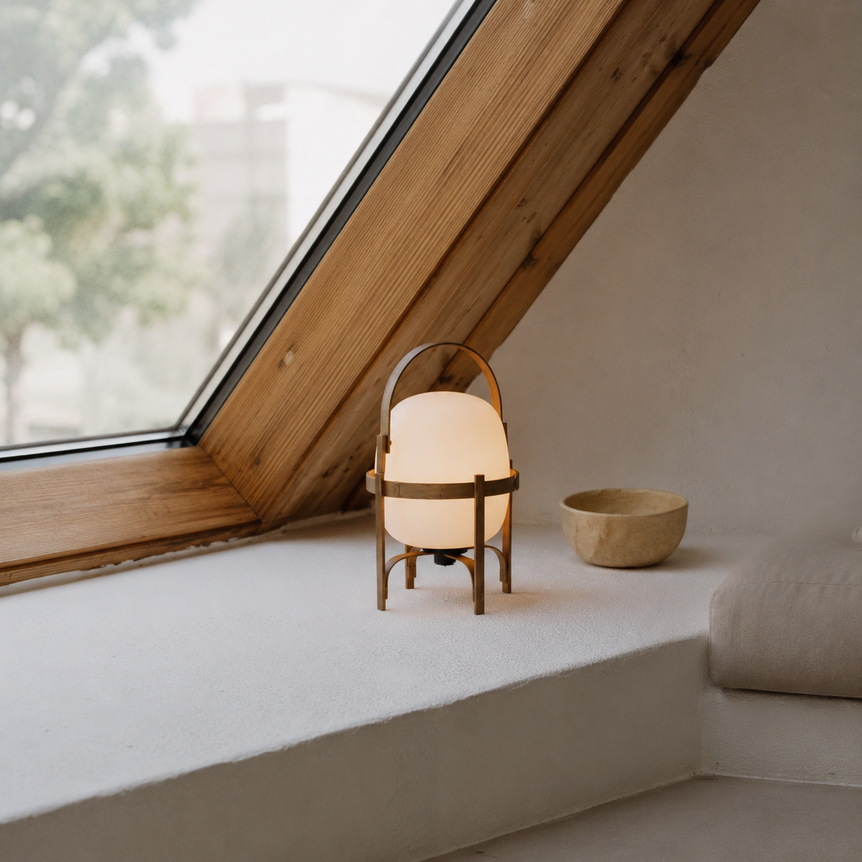 Obi | Japanese Basket Glass Table Lamp