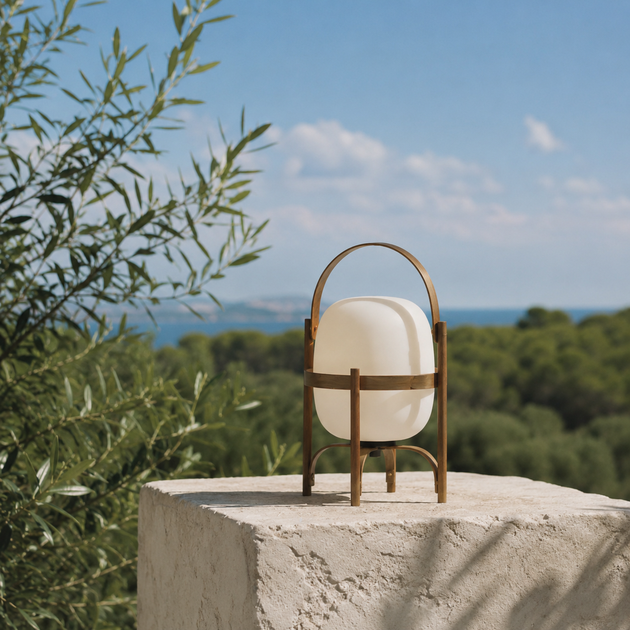 Obi | Japanese Basket Glass Table Lamp
