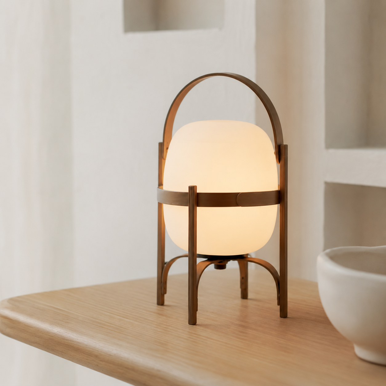 Obi | Japanese Basket Glass Table Lamp