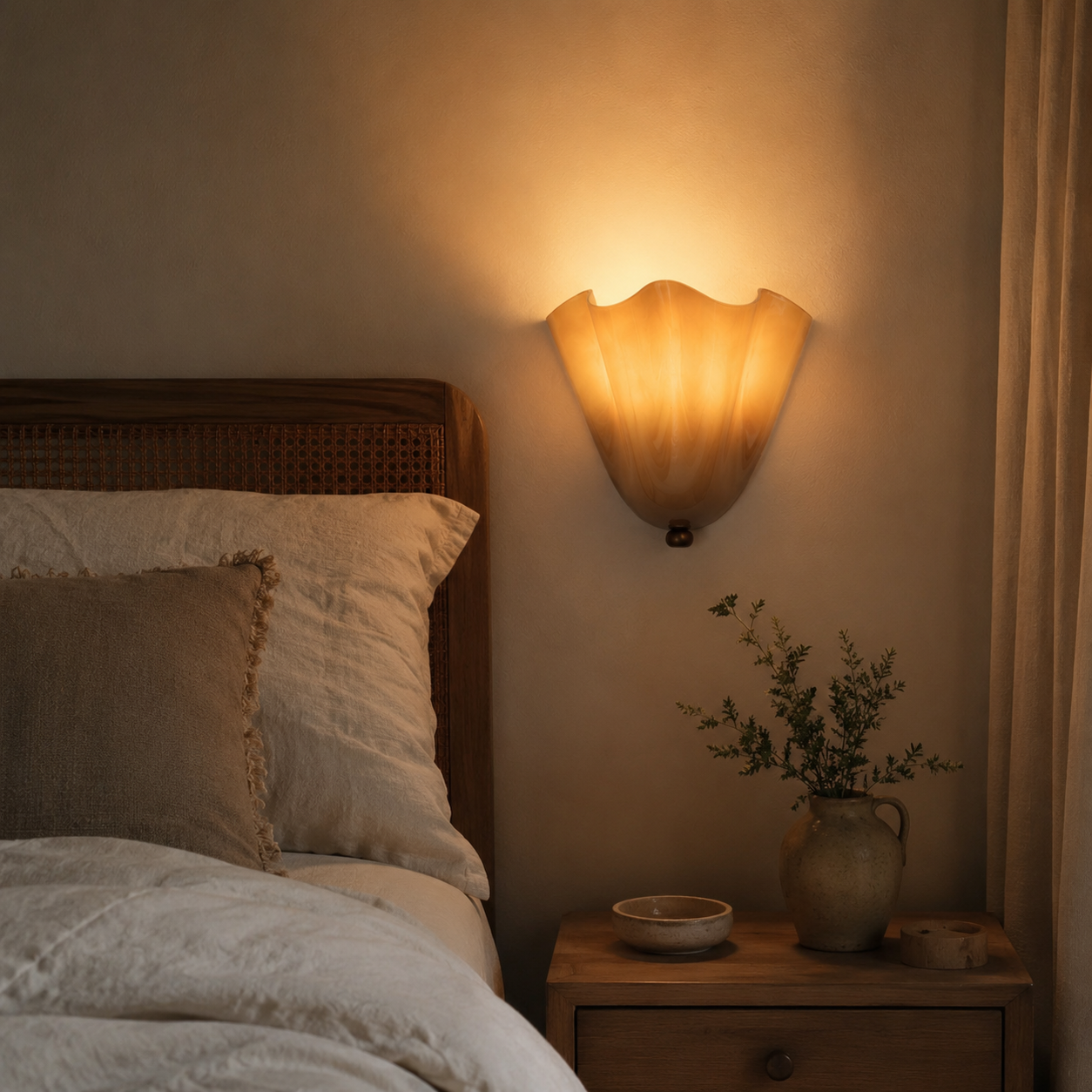 Camelia | French Glass Wall Sconce