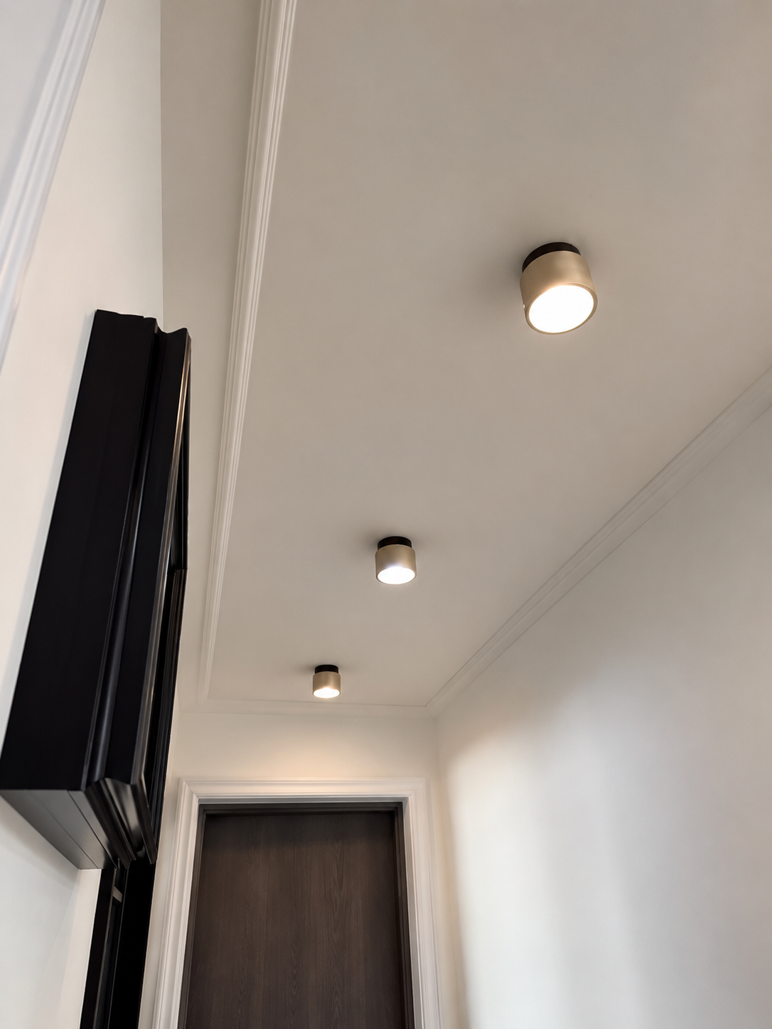 Noma | Travertine & Wood Flush Ceiling Light