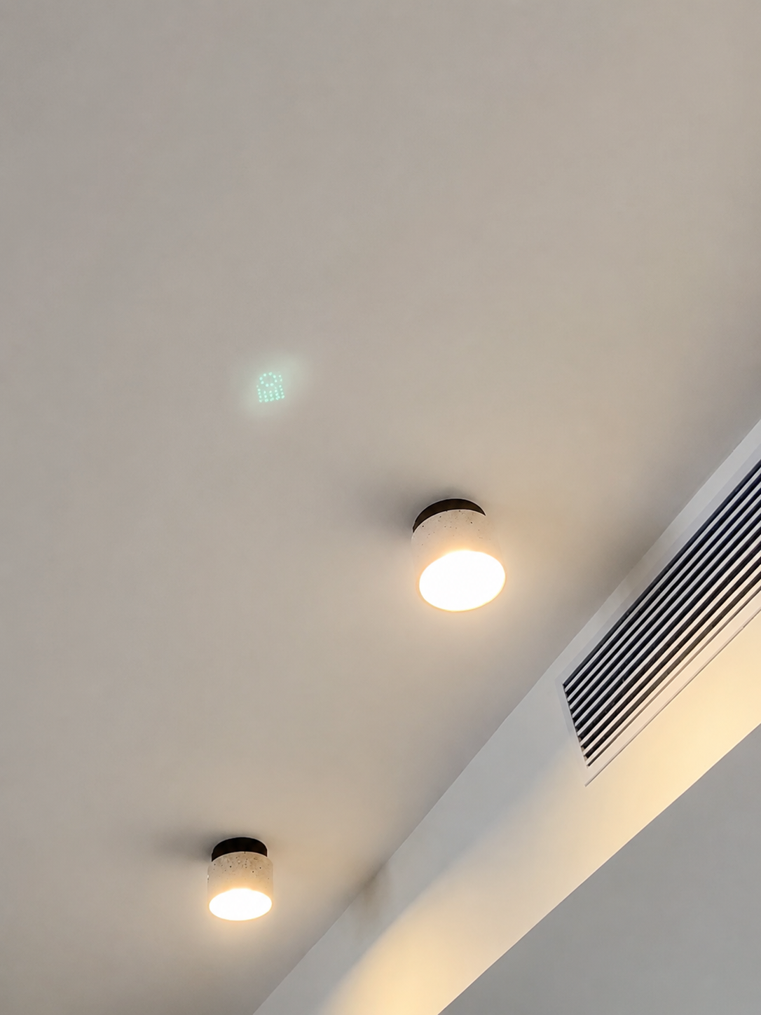 Noma | Travertine & Wood Flush Ceiling Light