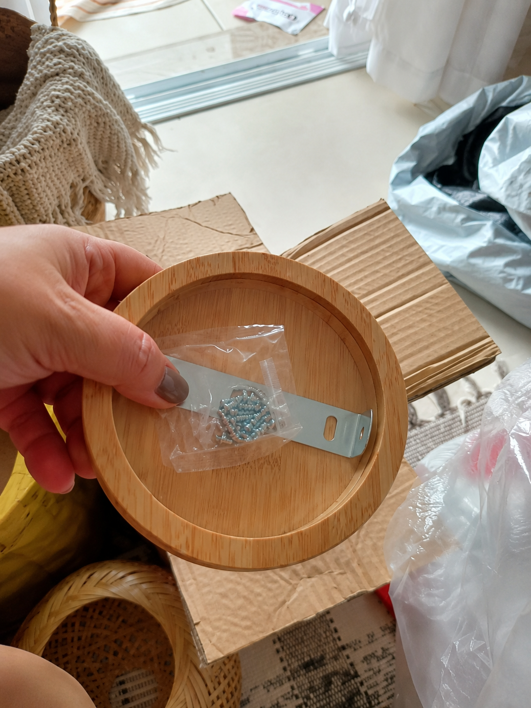 Hana | Bamboo Flush Mount Ceiling Light