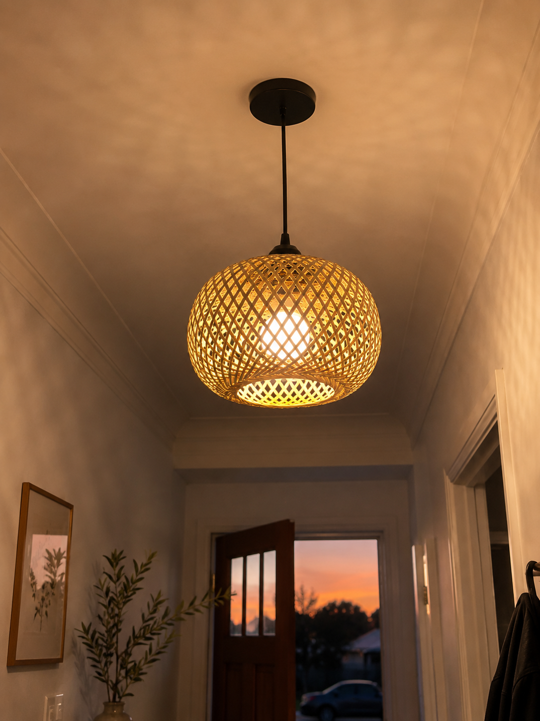 Kago | Woven Rattan Pendant Light