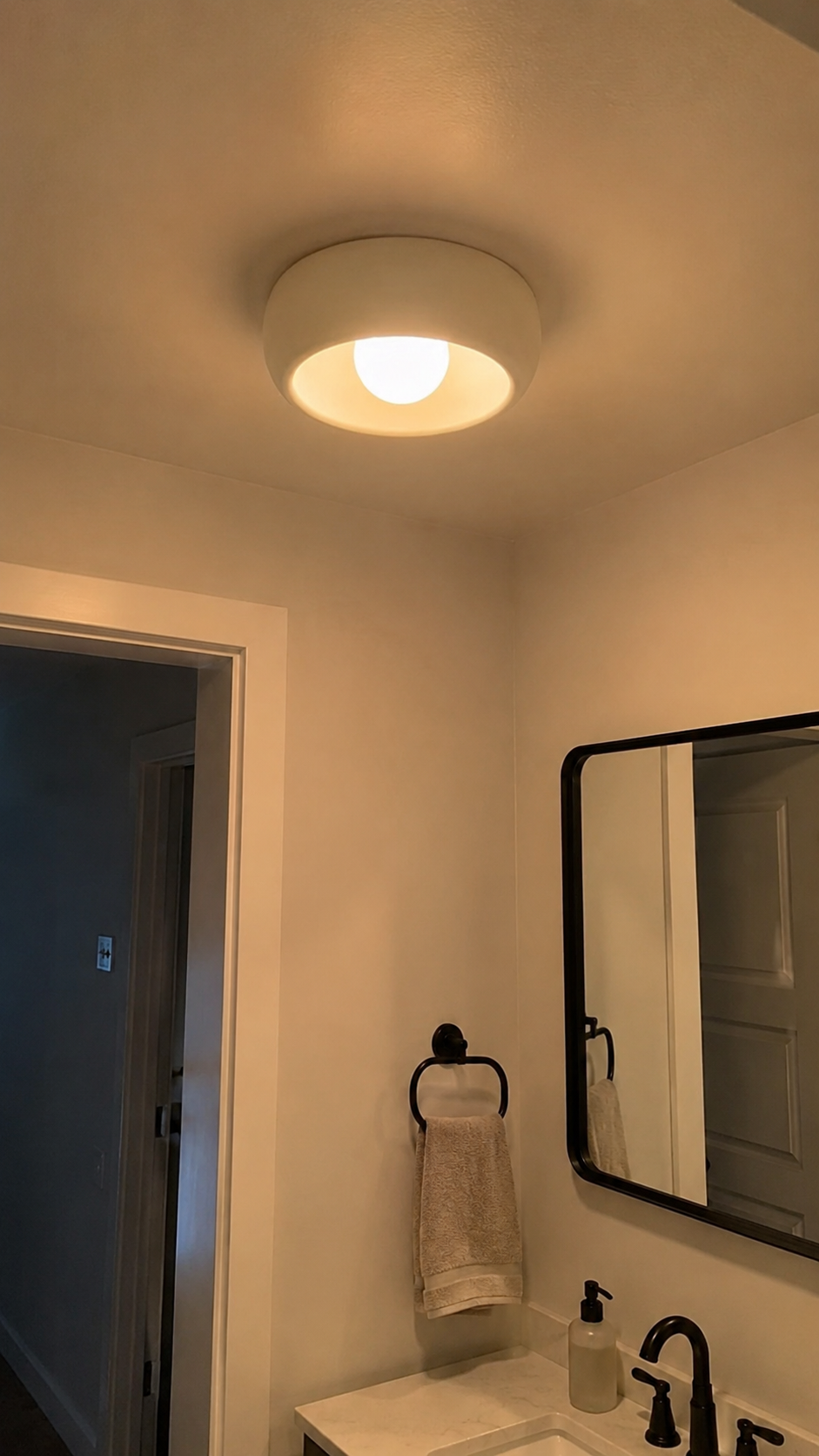 Orba | Wabi-Sabi Dome Flush Mount Ceiling Light