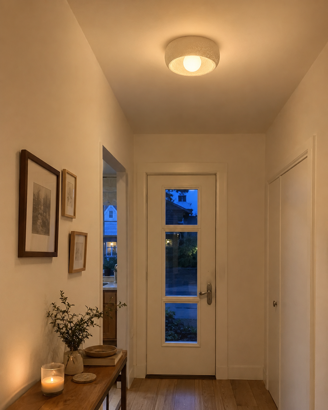 Orba | Wabi-Sabi Dome Flush Mount Ceiling Light