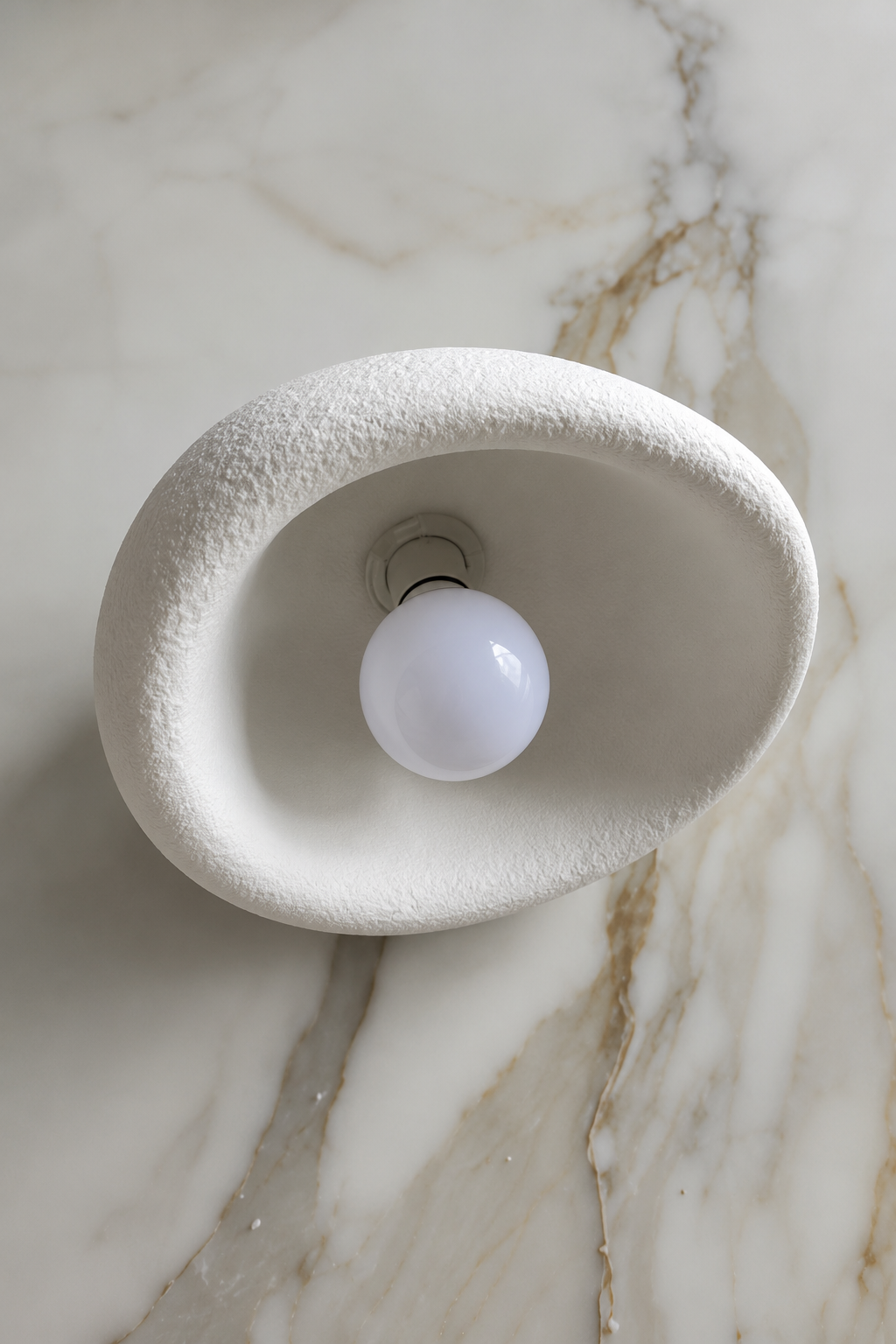 Luna | Wabi-Sabi Half-Dome Ceiling Light