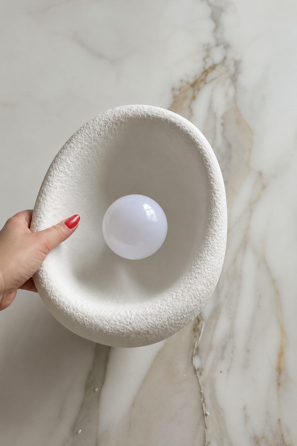 Luna | Wabi-Sabi Half-Dome Ceiling Light