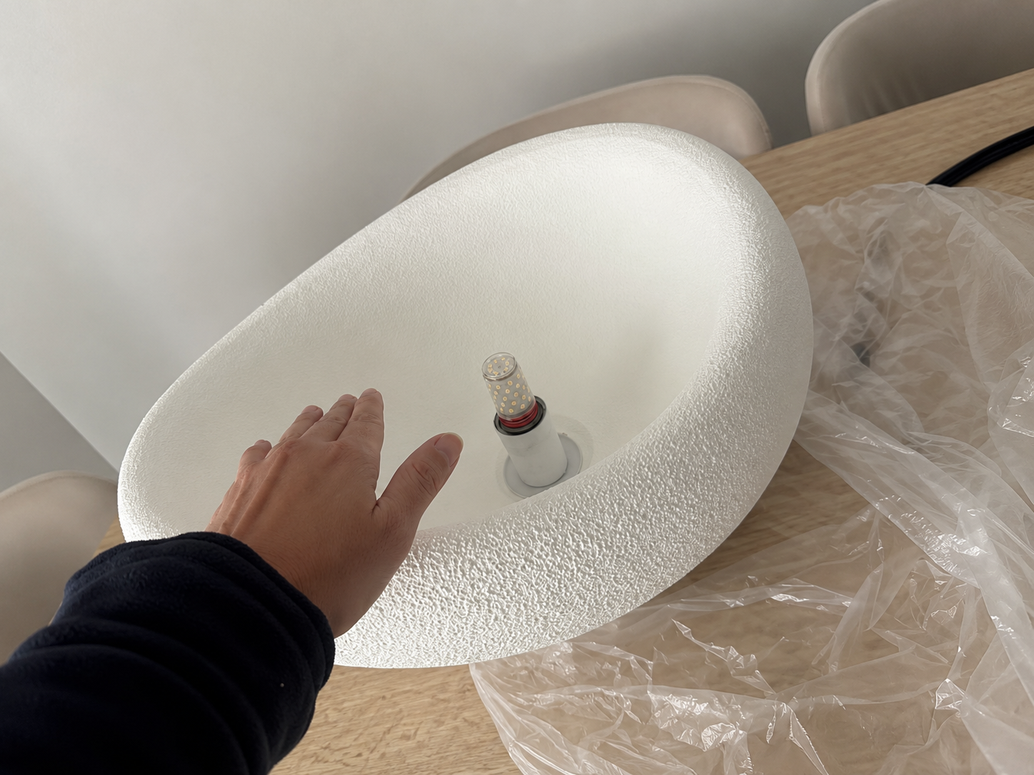 Luna | Wabi-Sabi Half-Dome Ceiling Light