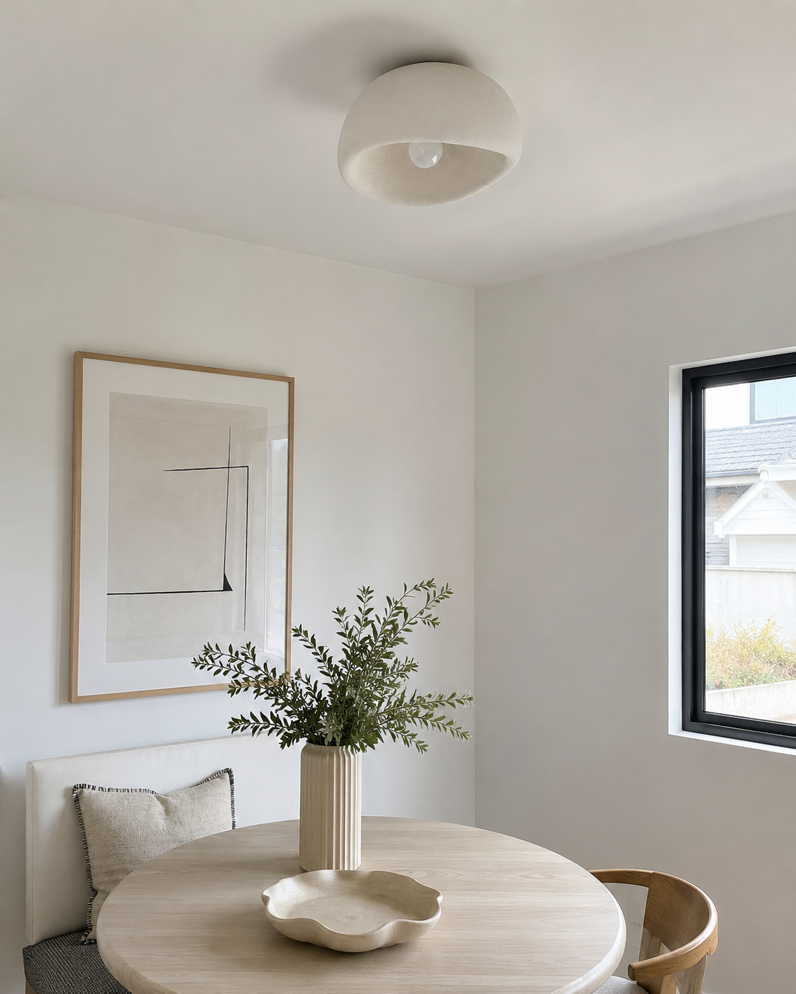 Luna | Wabi-Sabi Half-Dome Ceiling Light