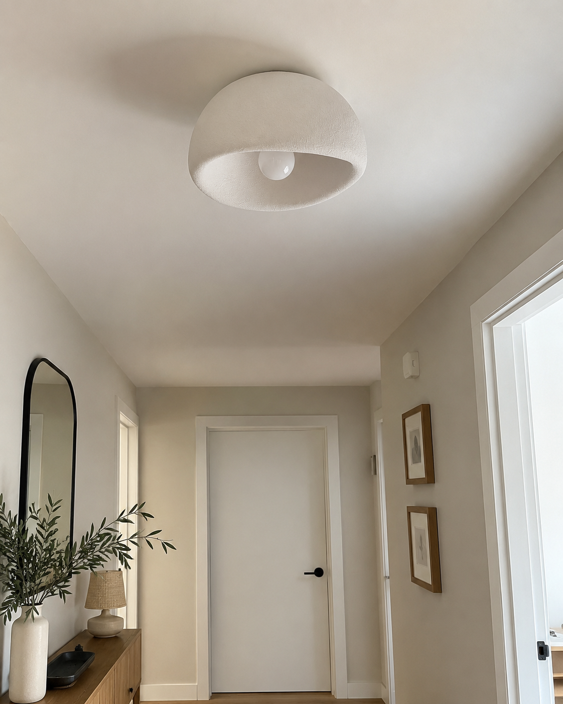 Luna | Wabi-Sabi Half-Dome Ceiling Light