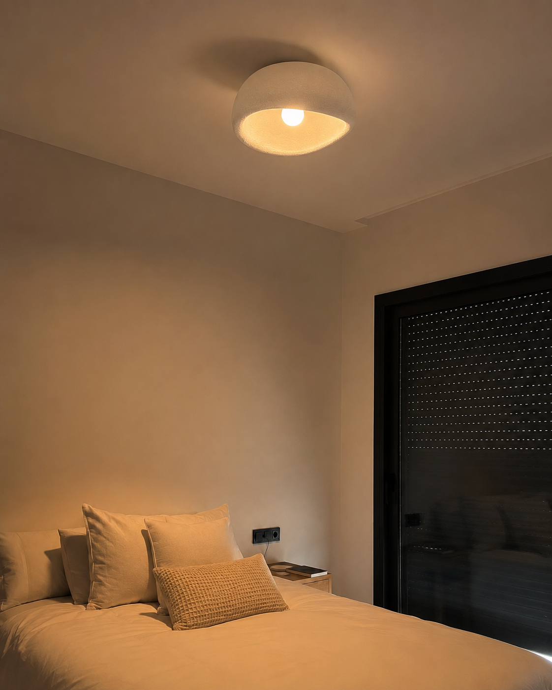 Luna | Wabi-Sabi Half-Dome Ceiling Light