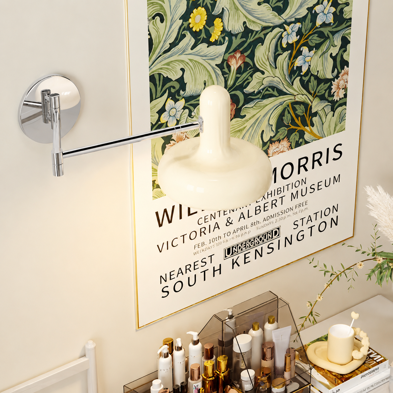 Leva | Swing Arm Wall Lamp Adjustable Reading Bedside Sconce