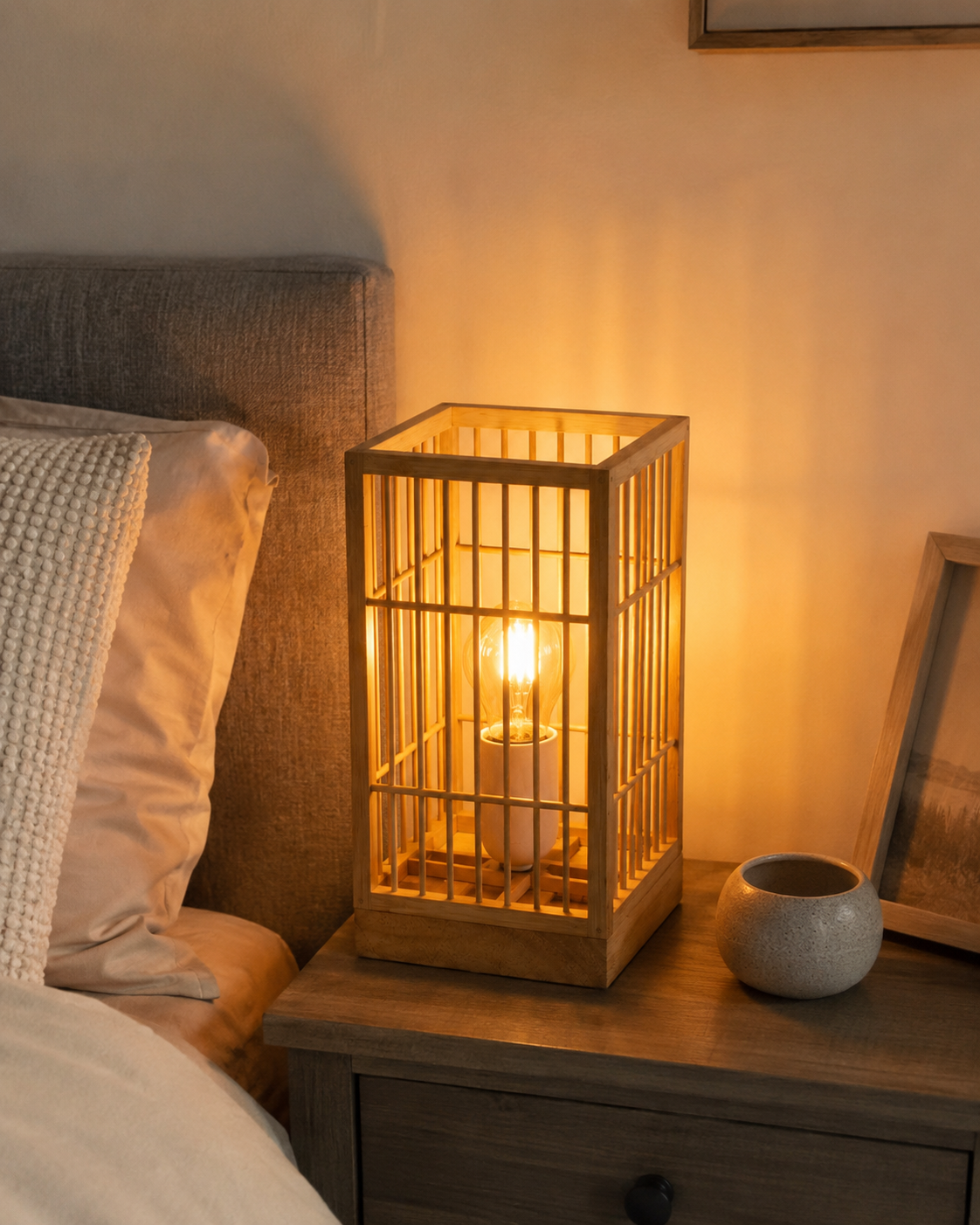Toro | Japanese Bamboo Table Lamp
