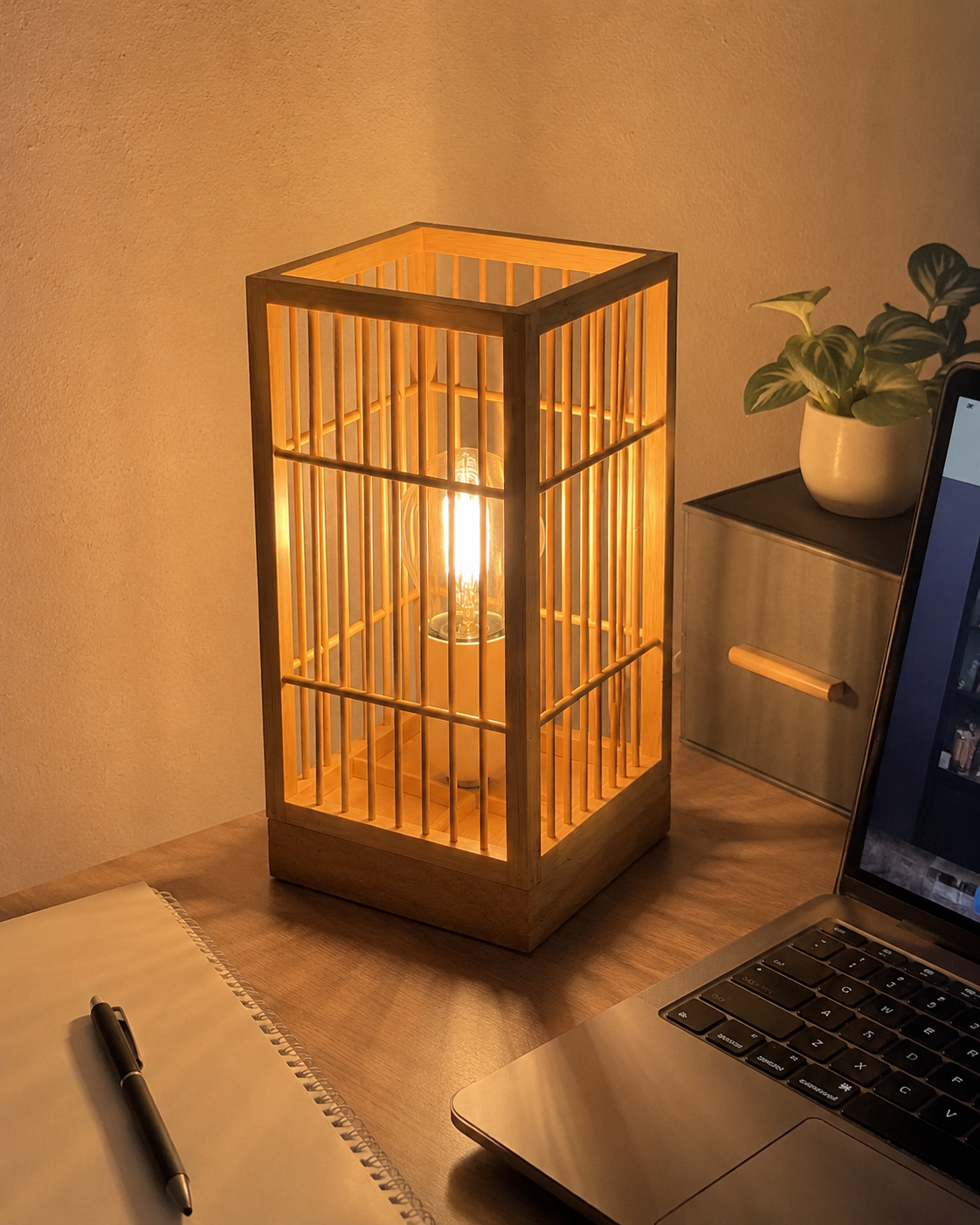 Toro | Japanese Bamboo Table Lamp