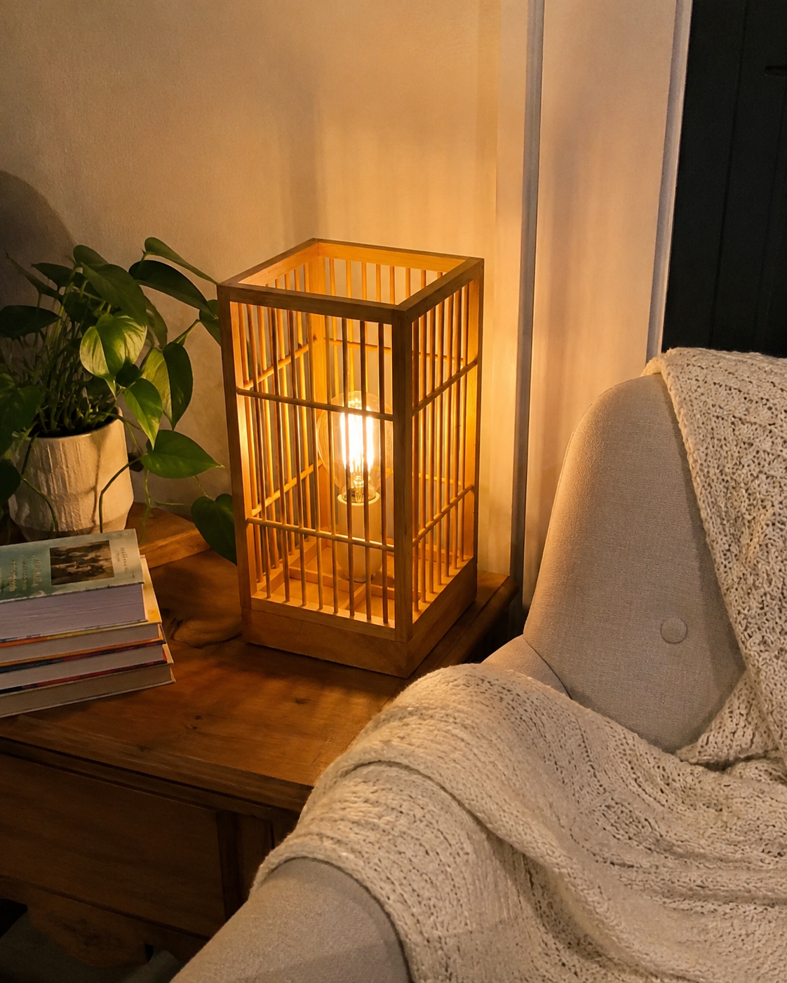 Toro | Japanese Bamboo Table Lamp