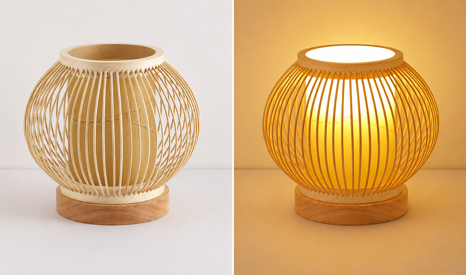 Bora | Japanese Bamboo Table Lamp