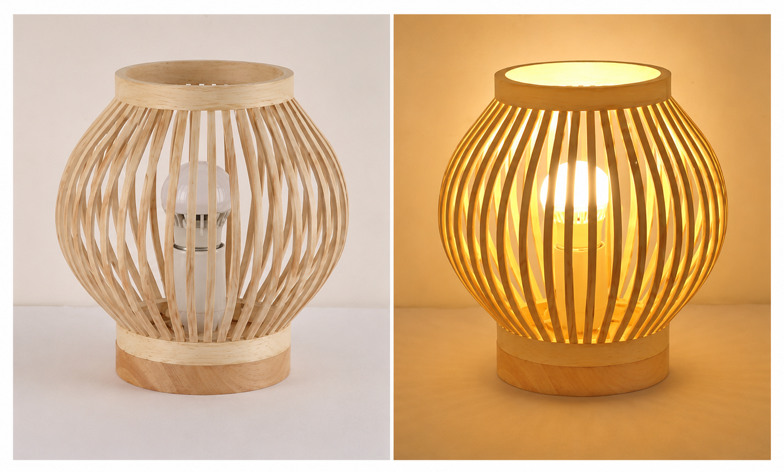 Bora | Japanese Bamboo Table Lamp