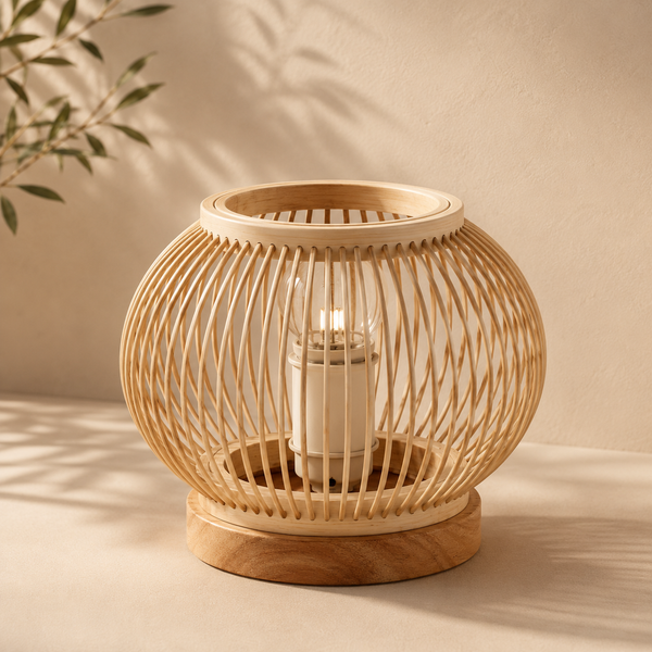 Bora | Japanese Bamboo Table Lamp