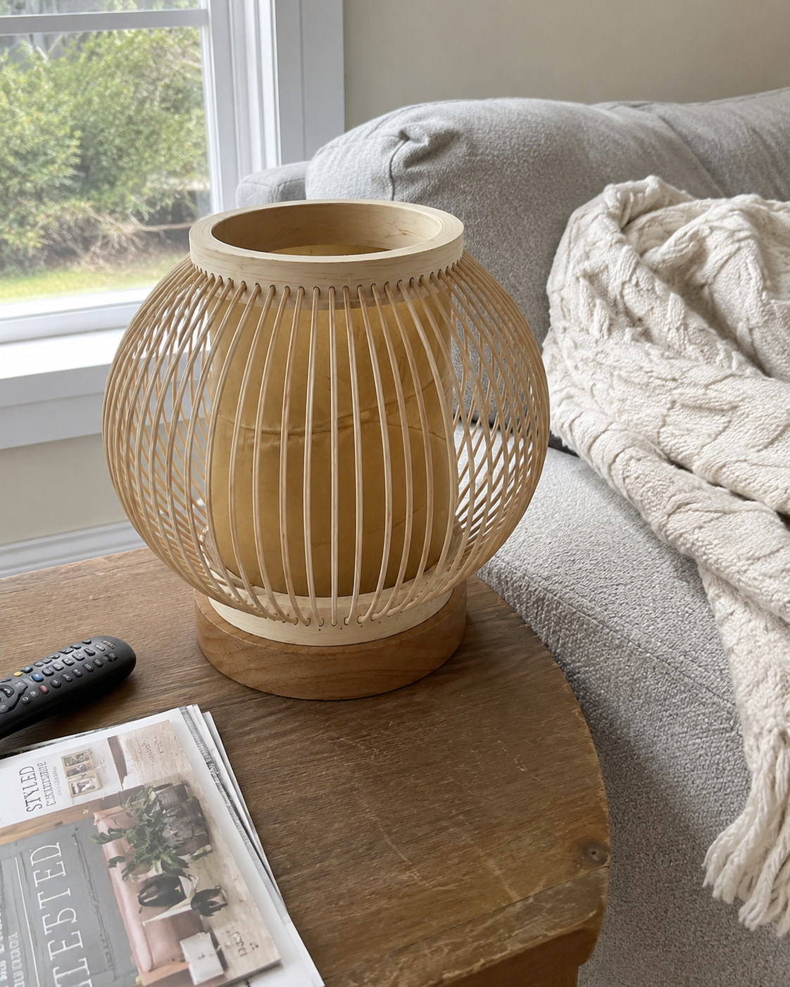 Bora | Japanese Bamboo Table Lamp