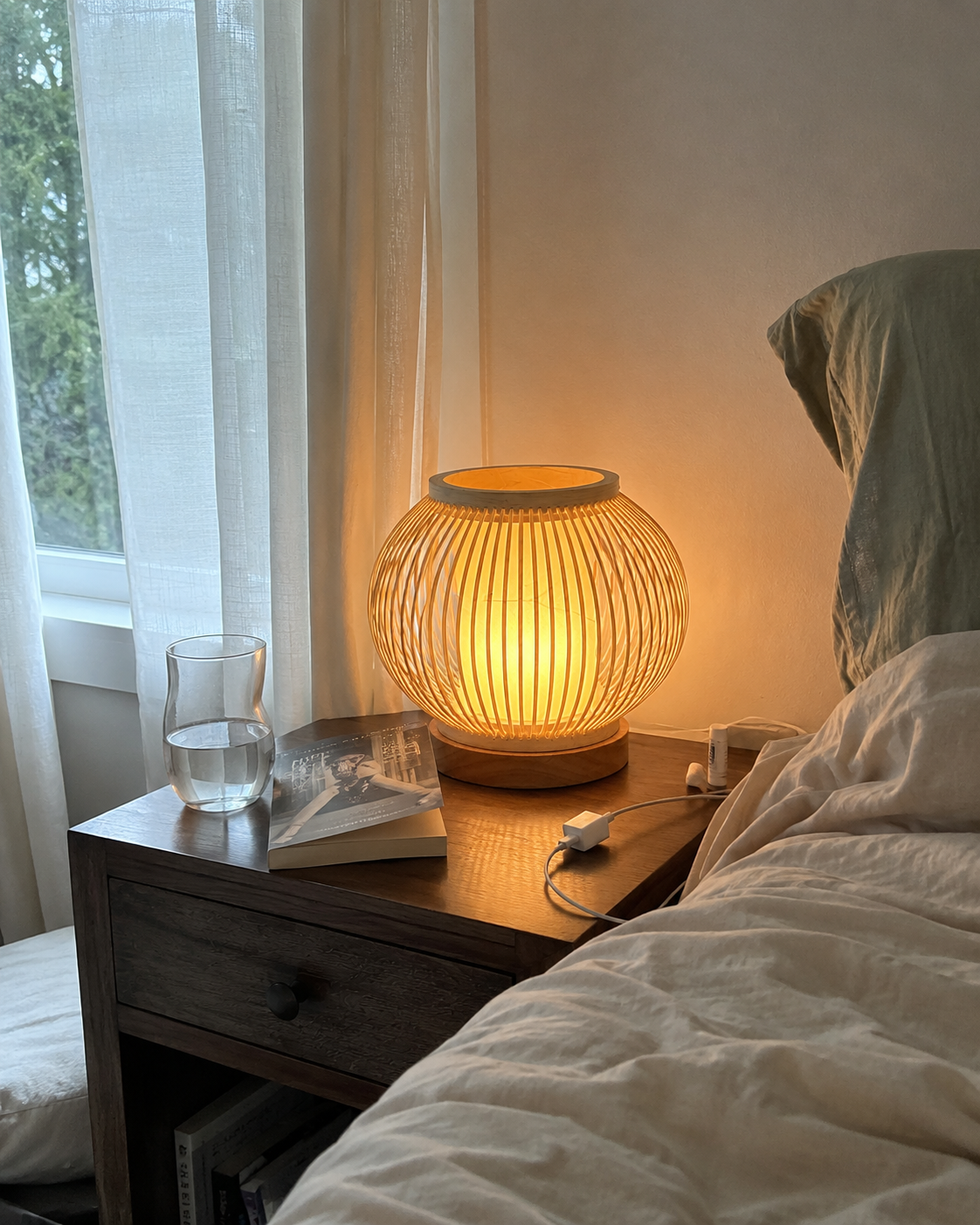 Bora | Japanese Bamboo Table Lamp